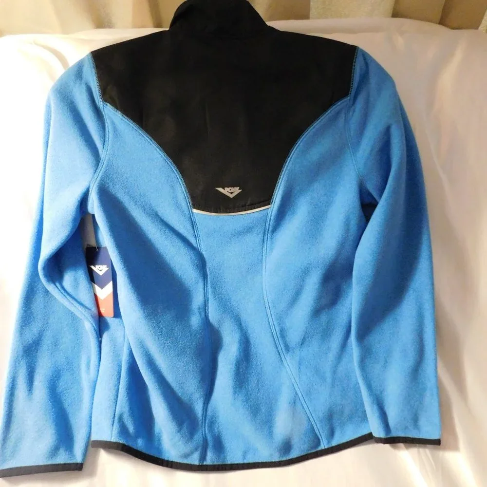 PONY Fleece Jacket Turquoise and Black Size Small NWT